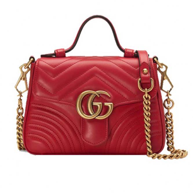 GUCCI MARMONT MINI TOP HANDLE BAG  547260 (21*15.5*8cm)